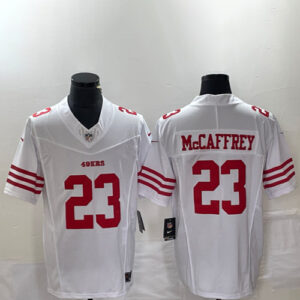 Christian McCaffrey White Jersey