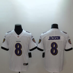 Lamar Jackson White Jersey