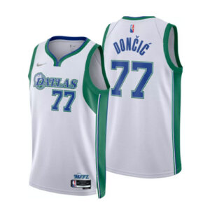 Luka Doncic White Retro Jersey