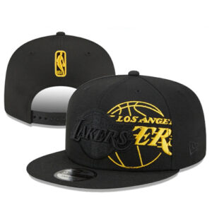 Los Angeles Lakers Black Snapback Hat