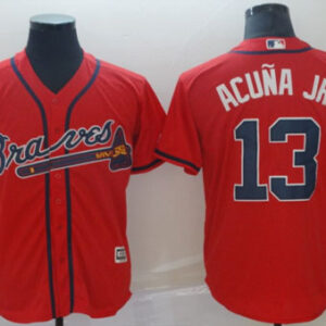 Ronald Acuna Jr Red Jersey