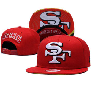 San Francisco 49ers red Snapback Hat