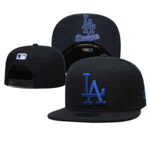 Los Angeles Dodgers Black Snapback Hat