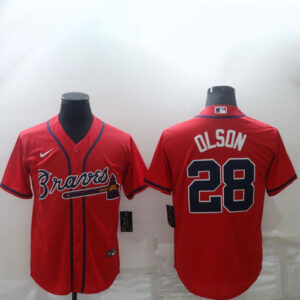 Matt Olson Red Jersey