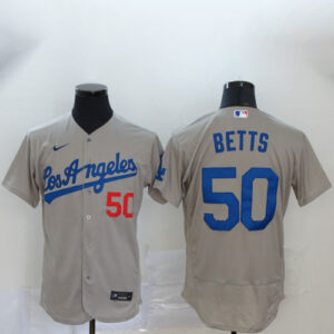 Mookie Betts Grey Jersey