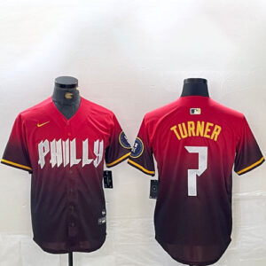 Trea Turner City Connect Red Jersey