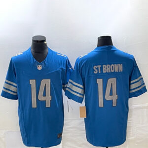 Amon Ra St Brown Blue Jersey