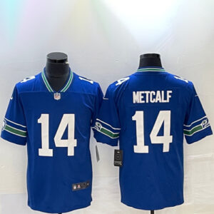 DK Metcalf Blue Jersey