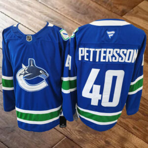 Elias Pettersson Blue Jersey