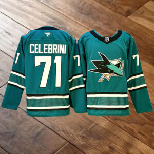 Macklin Celebrini Green Jersey