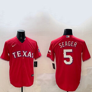 Corey Seager Red Jersey