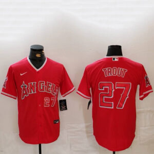 Mike Trout Red Jersey